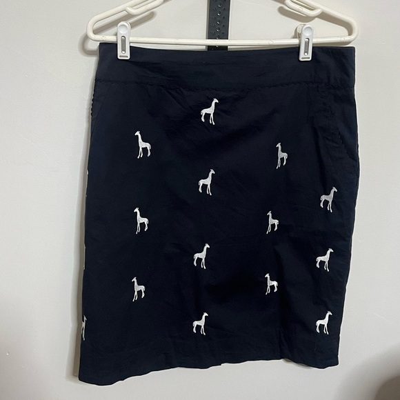 LeifNotes Giraffe Embroidered Skirt Sz 12 - Picture 2 of 9